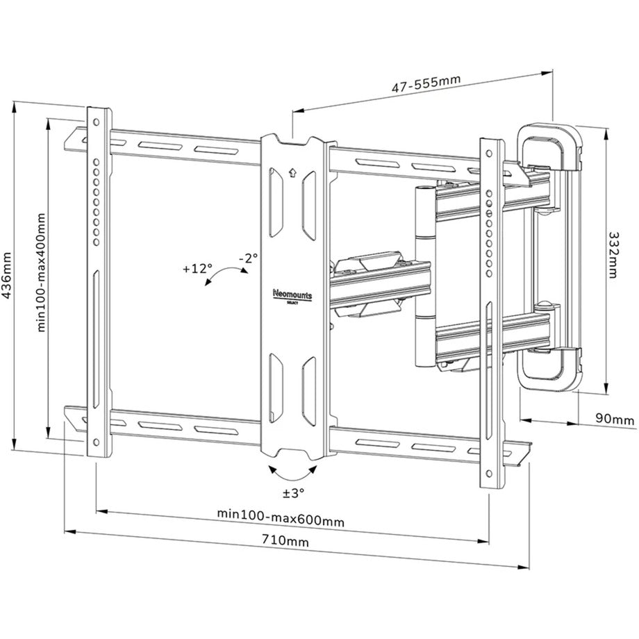 NEOMOUNTS par NewStar Select WL40S-850BL16 TV Wall Stont