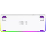 Lorgar kbp70tklw, gaming toetsenbord (wit, us lay-out, logar toxic purple, tkl, rgb, hot-swappable, pbt double-shot, bluetooth 2.4ghz usb)
