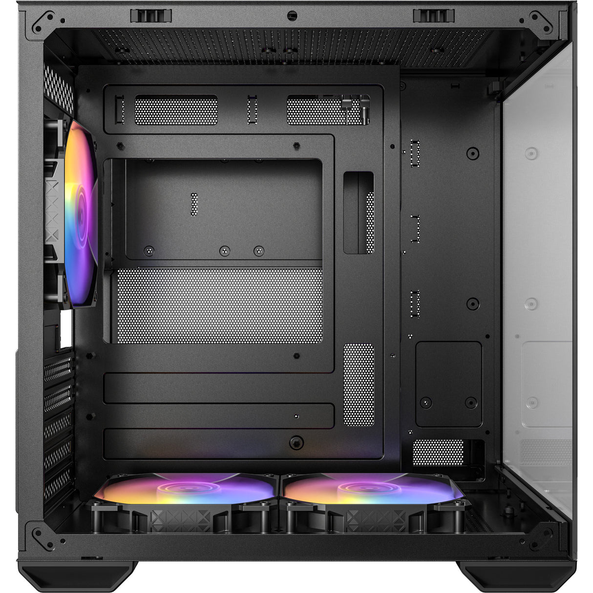 Antec cx60m argb mini tårnhus (sort | 3x usb-a | rgb | hærdet glas)
