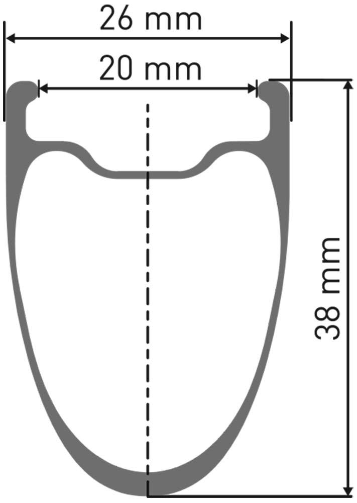 Dt swiss arc 1400 dicut® carbon 38 shimano hg cl rear wheel