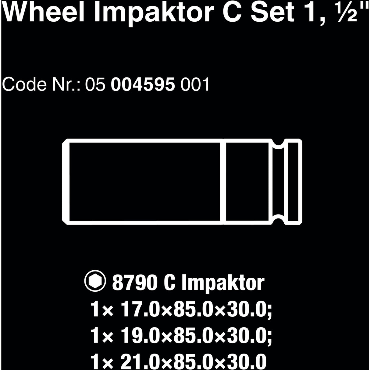 Wera Wheel Impactor C Sæt 1