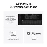 Keychron q13 ultra-p1 8k wireless custom mechanical keyboard (wit, us lay-out (qwerty), silk pom red, 96%, rgb, hot swap, 8k, 2.4 ghz | bluetooth 5.2 | usb-c)
