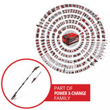 Einhell accu telescoop heggenschaar gp-hh 18 50 li t bl-solo (rood zwart, accu en oplader niet inbegrepen)