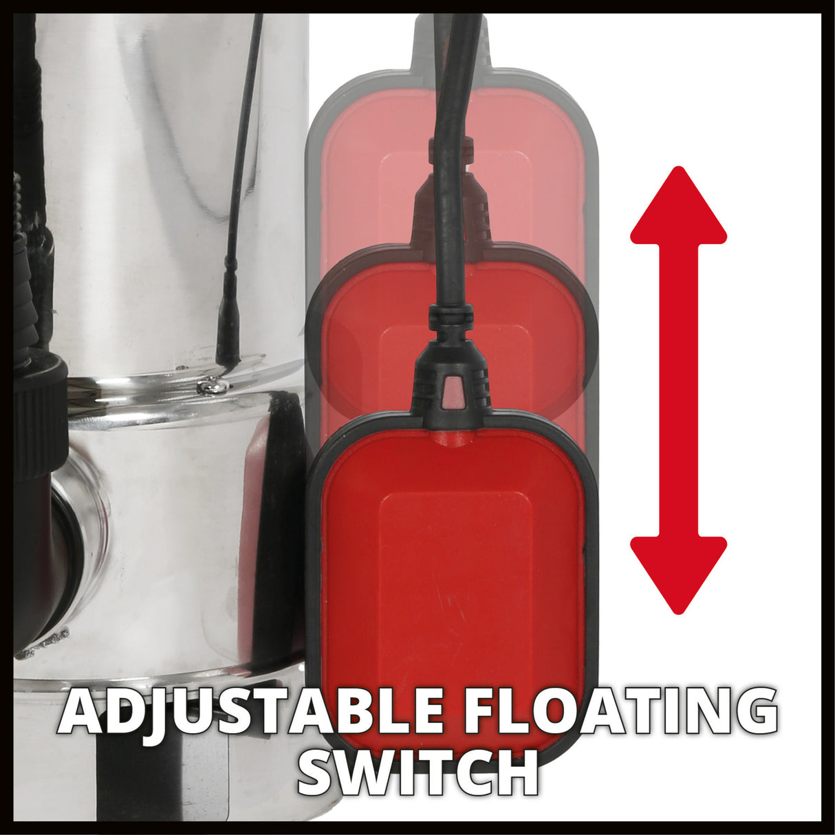 Einhell GC-DP 7035 N Eco Plus čerpadlo na špinavú vodu (nerezová červená)