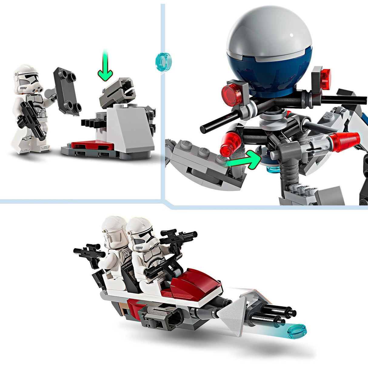 Lego Lego Star Wars 75372 Clone Trooper e Battle Droid Battle Pack
