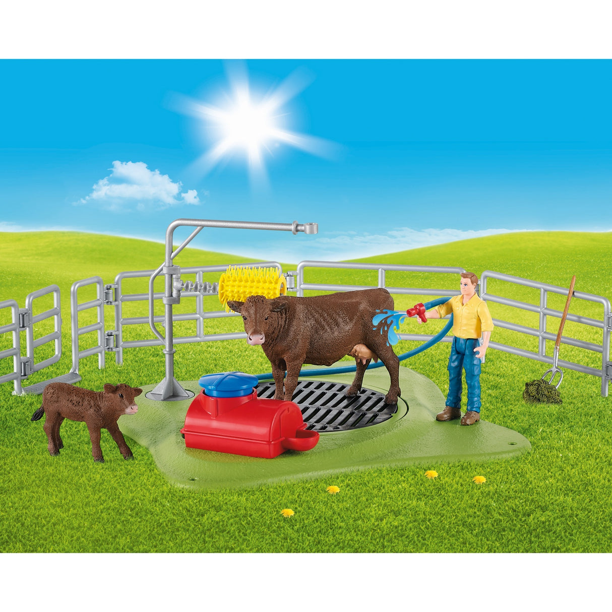 Schleich Farm World Cow Washing Station 42529