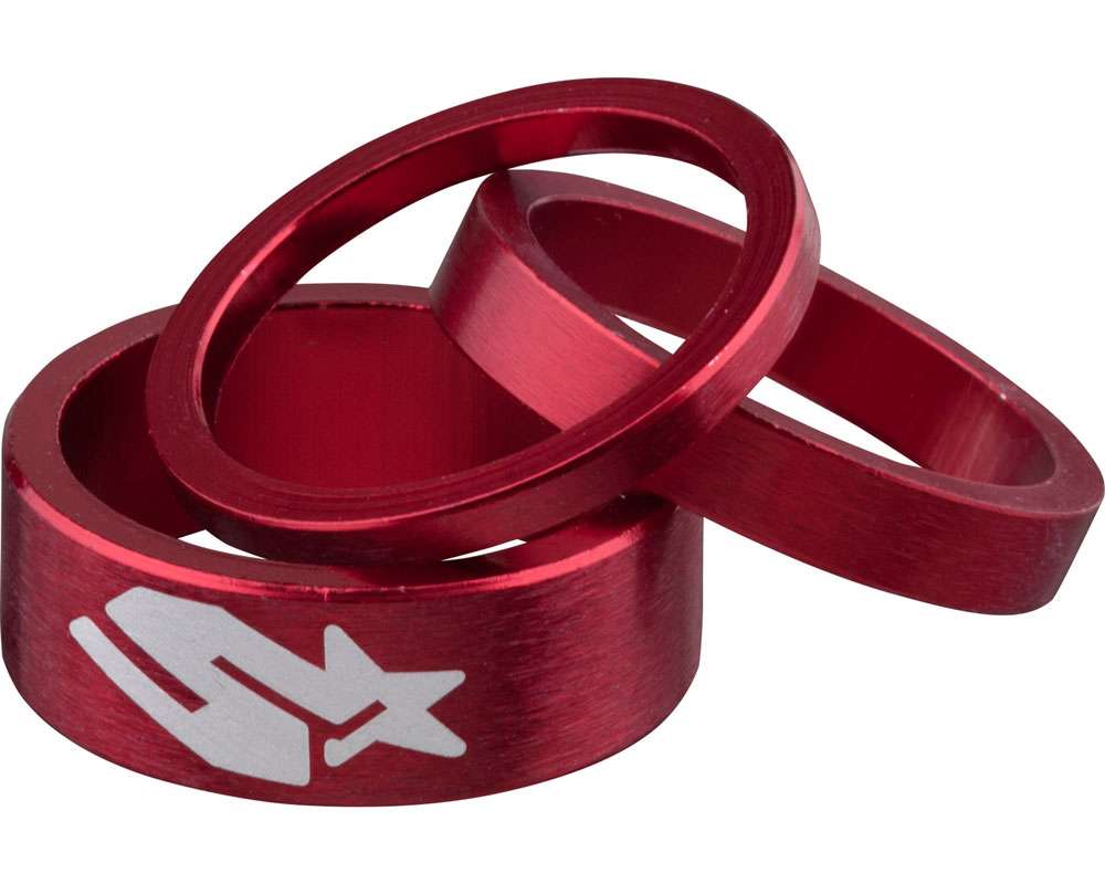 Spank spacer kit-set red