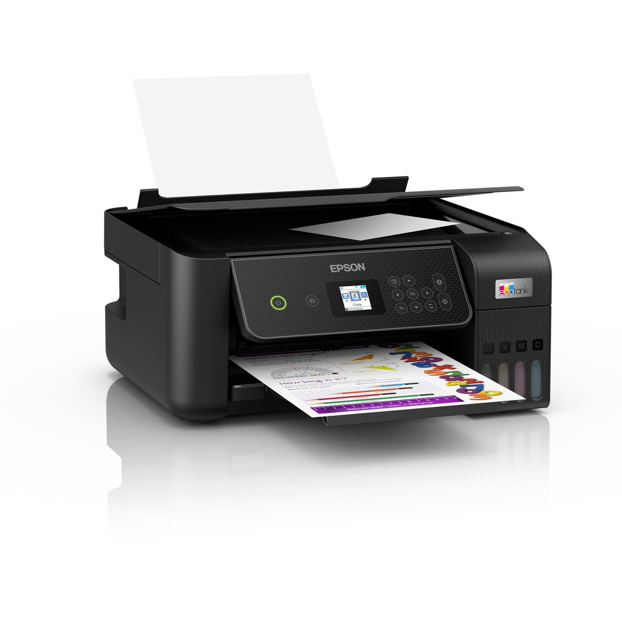 Epson EcoTank ET-2870 A4 Multifunction Wi-Fi Printer with Ink Tank All-in-One Inkjet Printer (Black, Scan, Copy, Includes up to 3 Years of Ink)