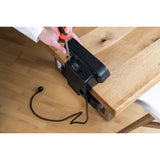 Brennenstuhl estilo duplex stekkerdoos met schakelaar en overspanningsbeveiliging stekkerdoos (zwart zilver, 1x usb c, 1x usb a)