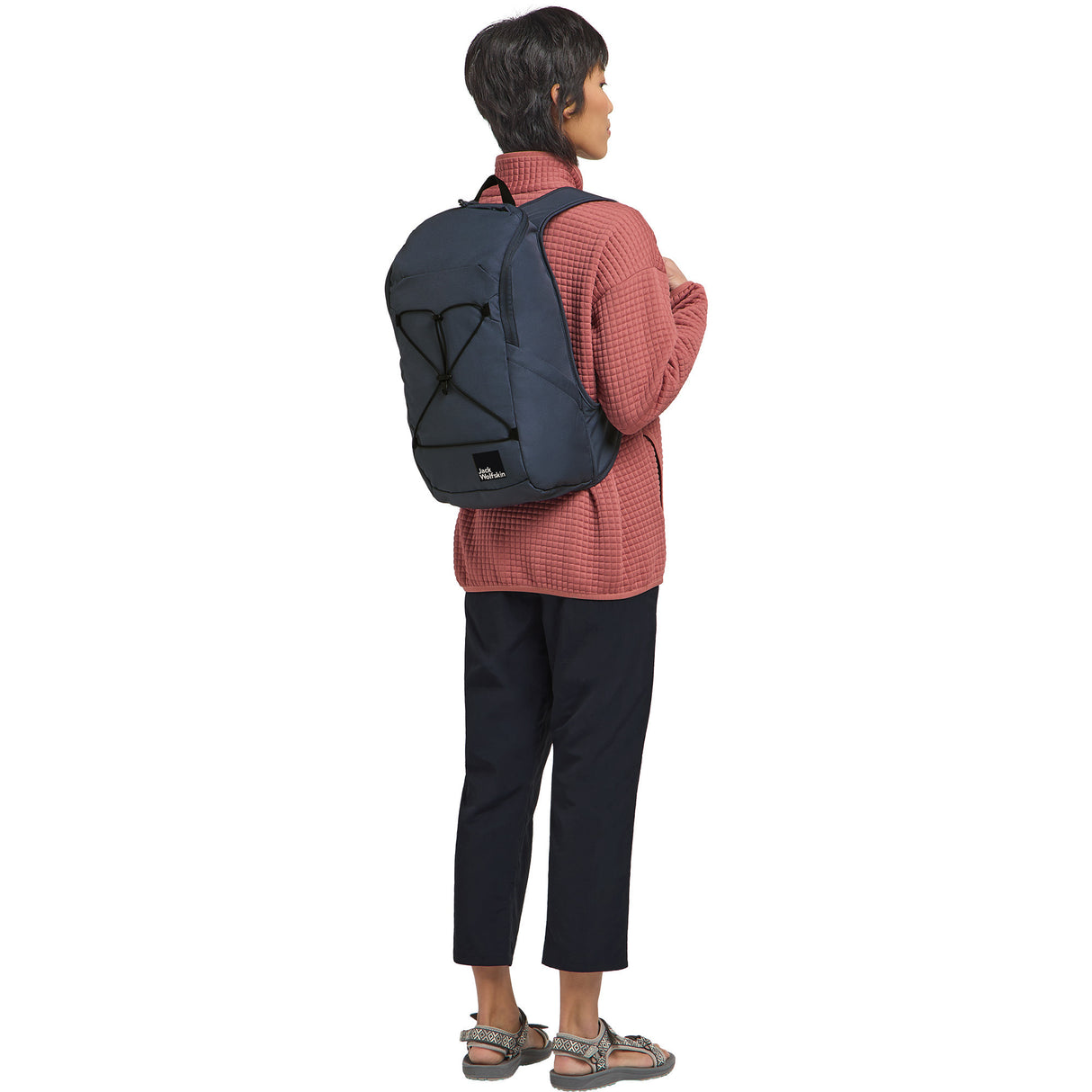 backpack serene Jack wolfskin (gorm dorcha, 18.0 lítear)