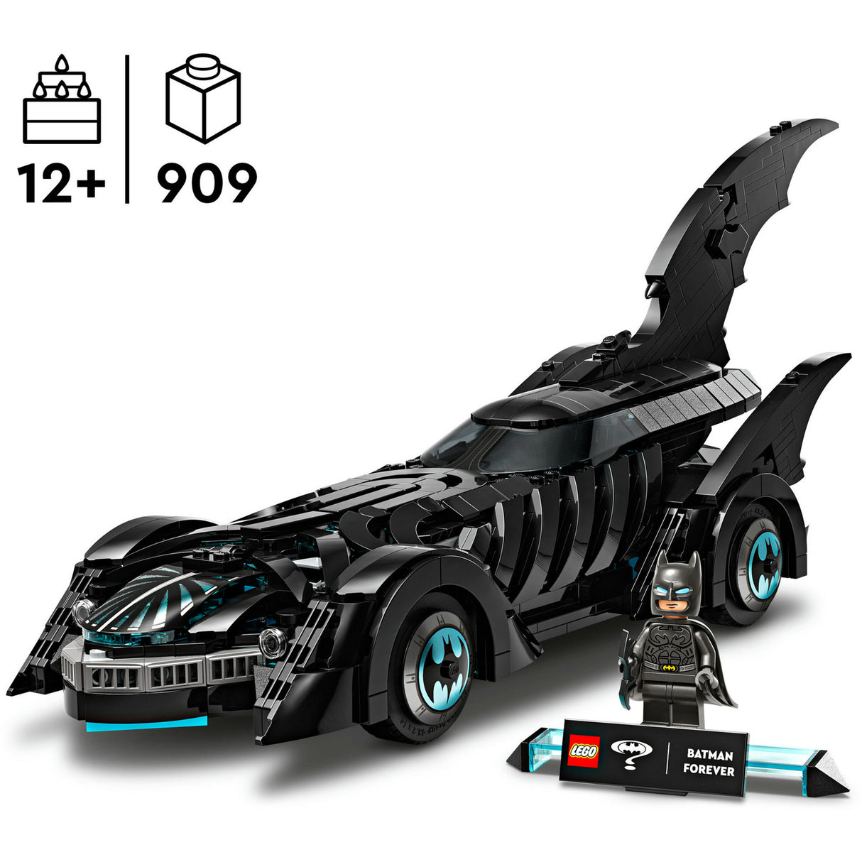 Lego super-heróis 76304 batman para sempre batmóvel
