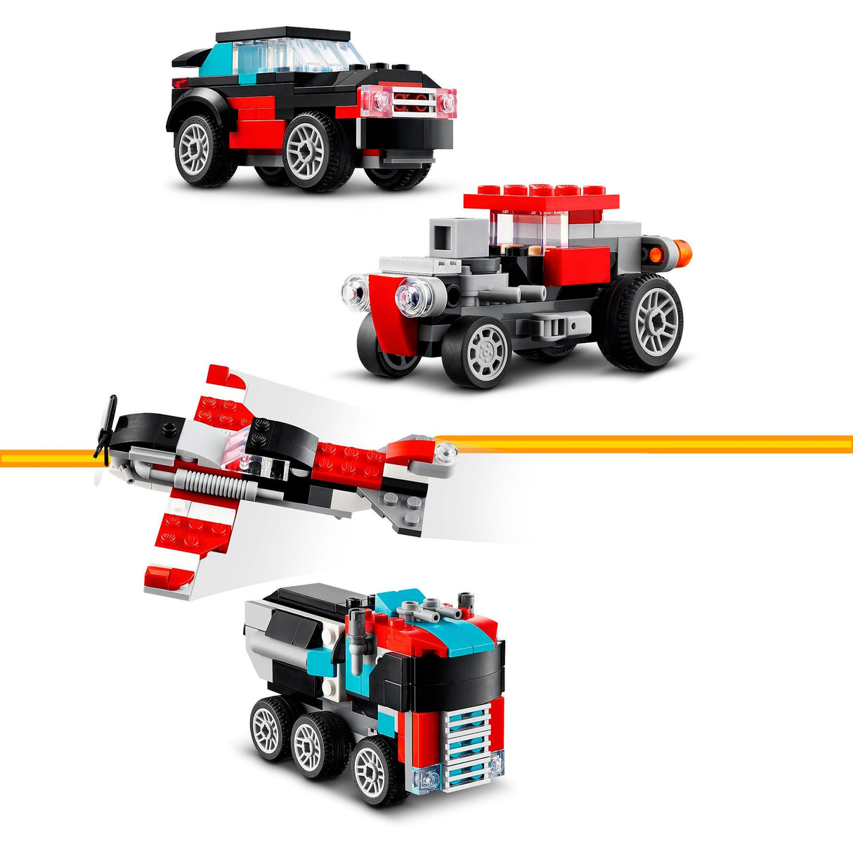 Caminhão LEGO LEGO Creator 31146 com helicóptero