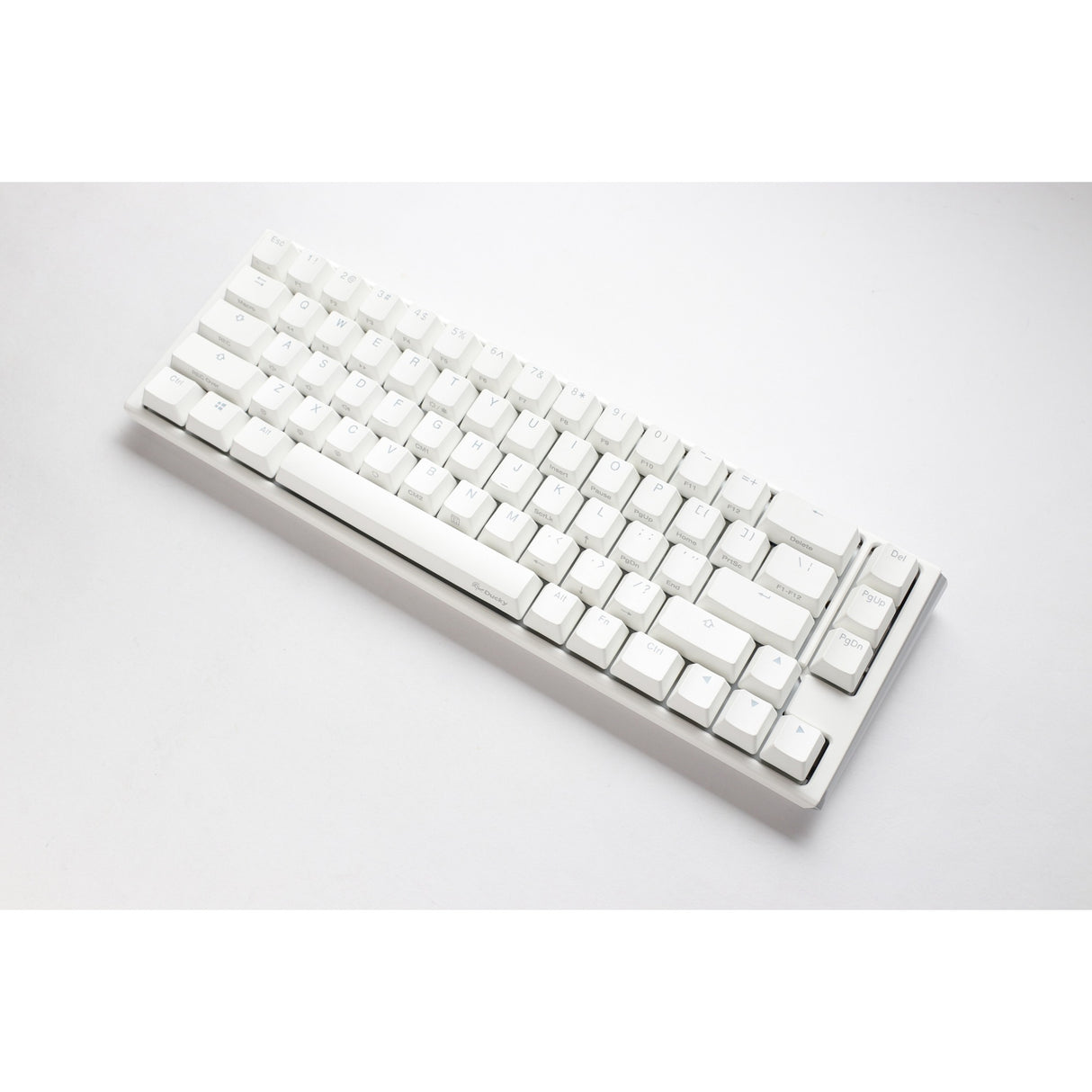 Ducky One 3 Classic Pure White SF, keyboard (white, US layout, Cherry MX Brown, RGB LED, double-shot PBT, hot-swappable, Quack Mechanics, 65%)