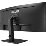Asus va34vcpsr 34 curved ultrawide monitor (zwart, 100 hz, hdmi, displayport, audio, lan, usb-c)