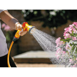 Hozelock Wonderhoze 15m + Multi Spray Gun Hose (Yellow)