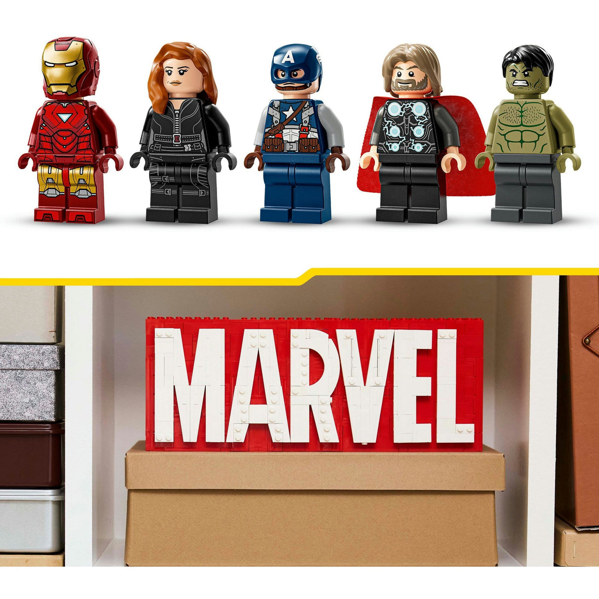 Lego superhrdinové 76313 s logem a minifigurkami