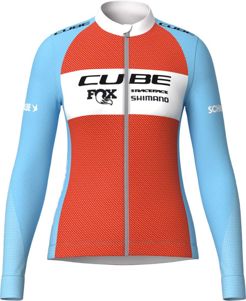 Cube road xc x factory racing - women's long sleeve jersey