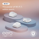 Eero 7 mesh WiFi system, 3 mesh routers (white)