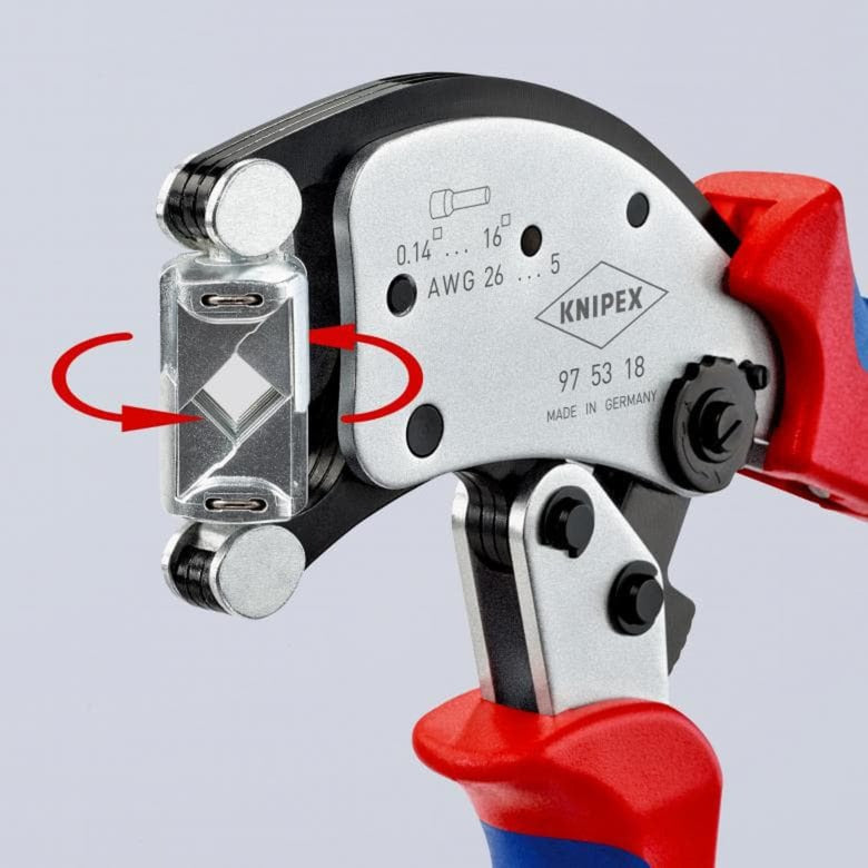 Knipex Twistor 16 selvstigende krympingstang for veerind