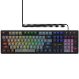 Lorgar azar 514, gaming toetsenbord (zwart, us lay-out, logar dream, rgb)