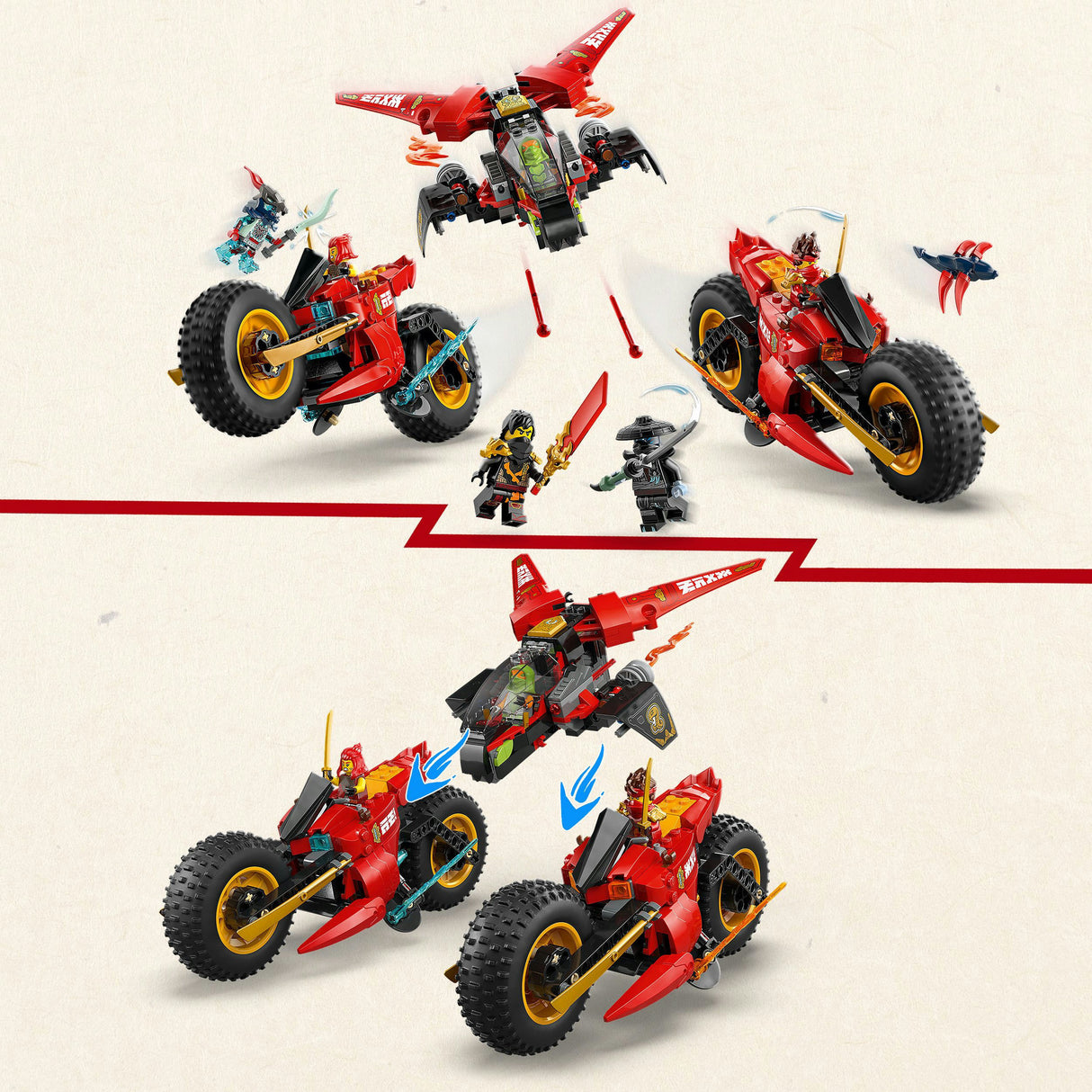 Lego 71844 ninjago ninja harci jármű