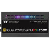 Thermaltake toughpower gf3 argb gen 5 eu modulaire 750 watt voeding (zwart, 4x pcie)