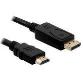 Delock DisplayPort > High Speed HDMI adapter (black, 3 meter, passive, 4K, gold-plated)