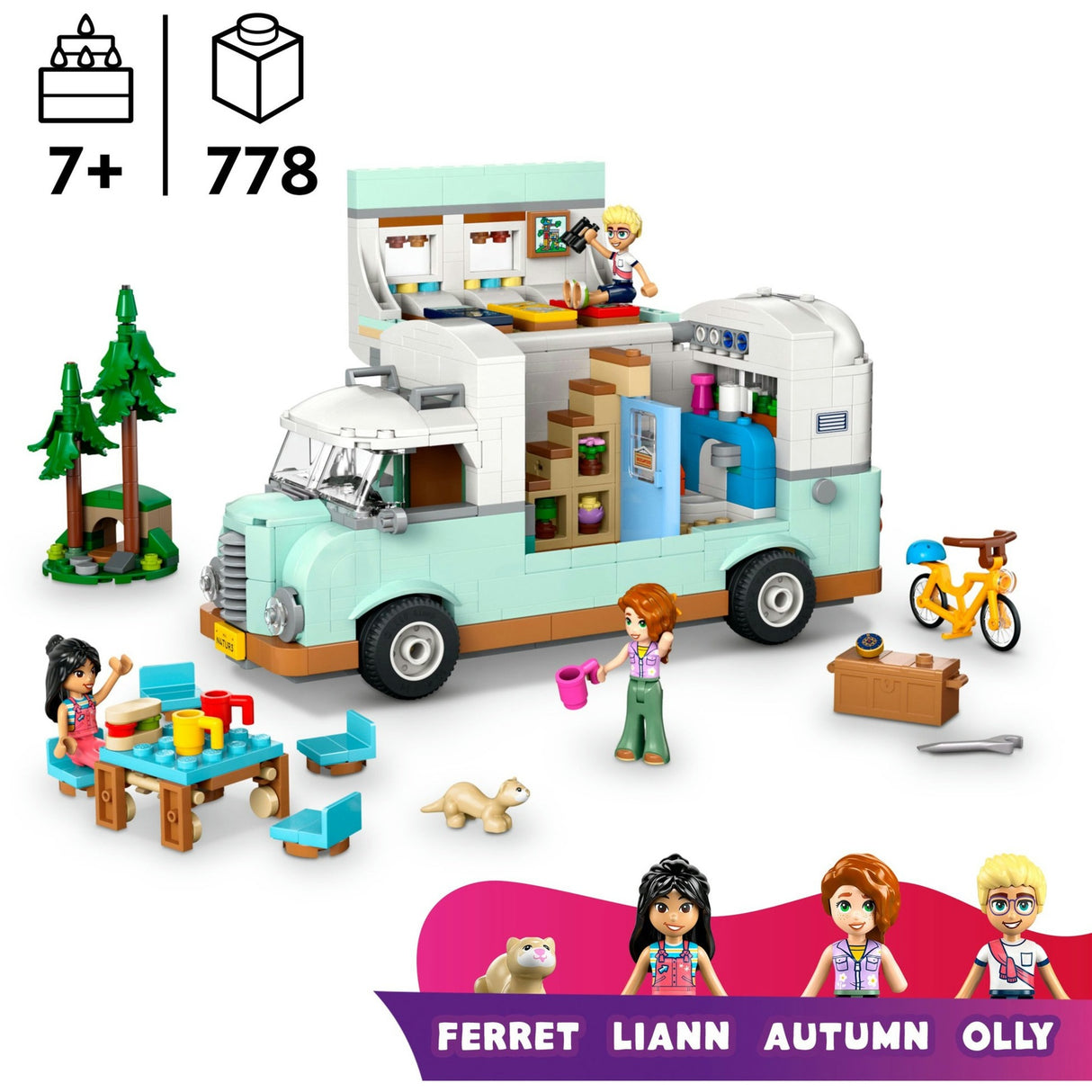 Lego friends 42663 camper adventure with friends