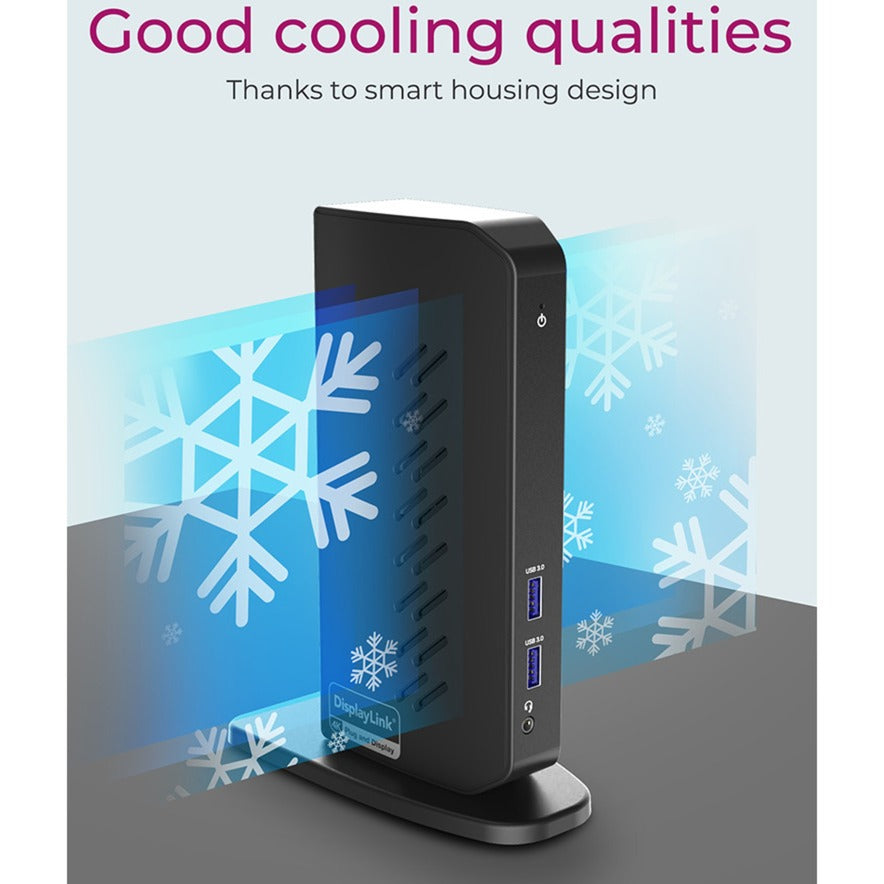 Icy Box IB-DK2252AC docking station (black, USB-A, HDMI, DisplayPort)