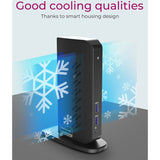 Icy Box IB-DK2252AC docking station (black, USB-A, HDMI, DisplayPort)