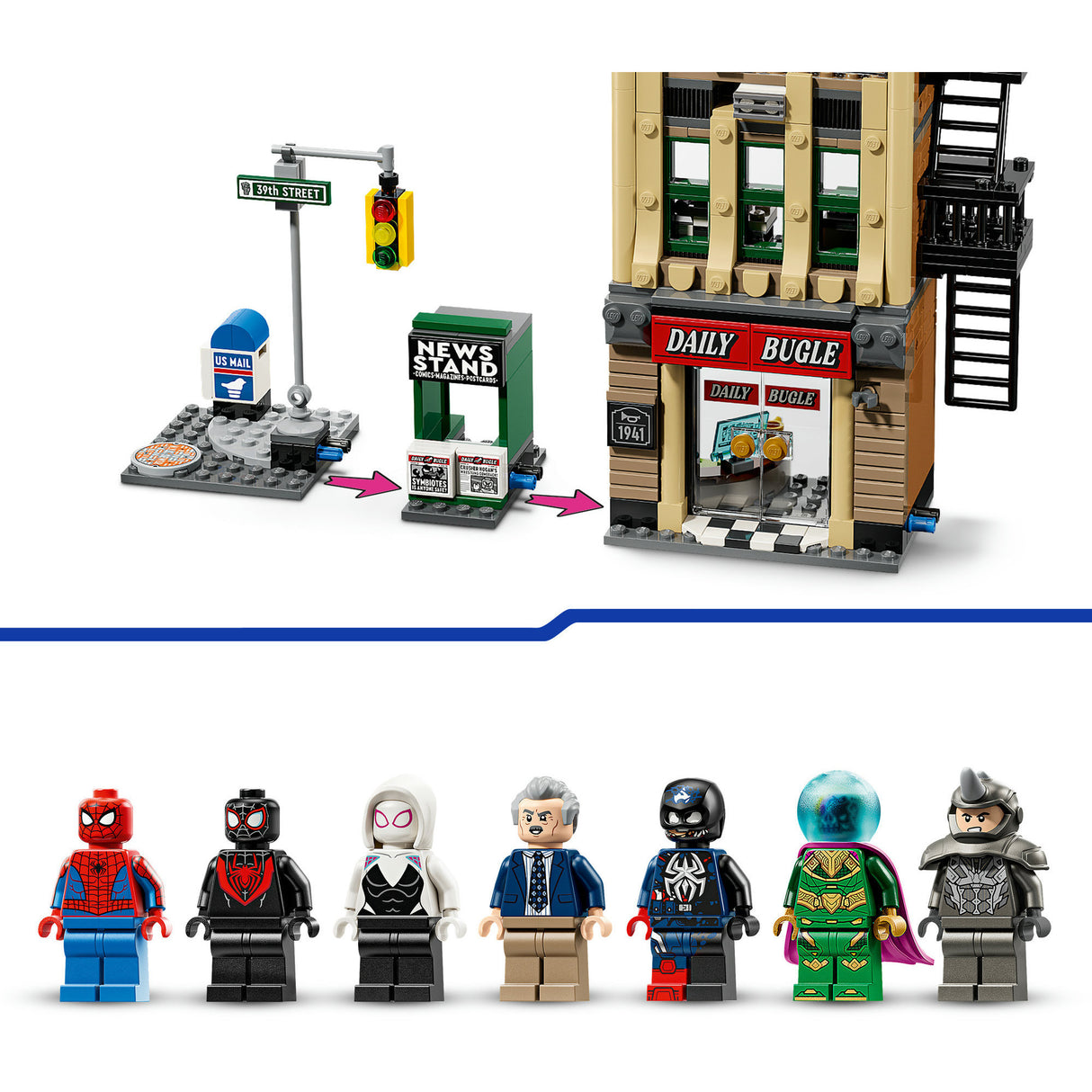 Lego Super Heroes 76342 Marvel Spider-Man vs Mysterio: den alldeeglechen Bugle