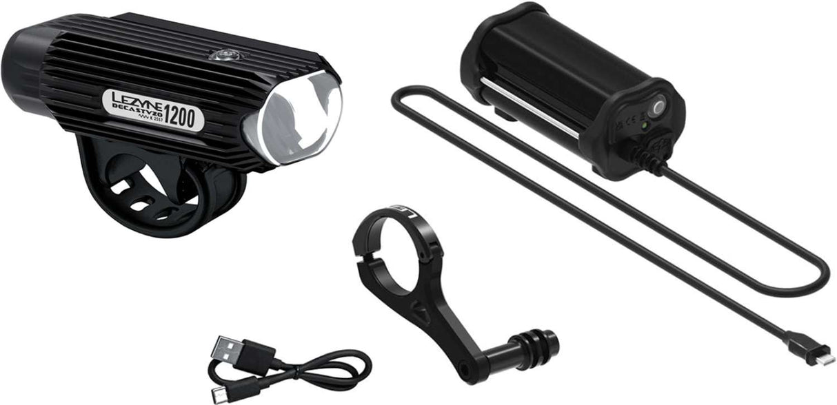 Lezyne deca stvzo 1200 loaded kit lighting set