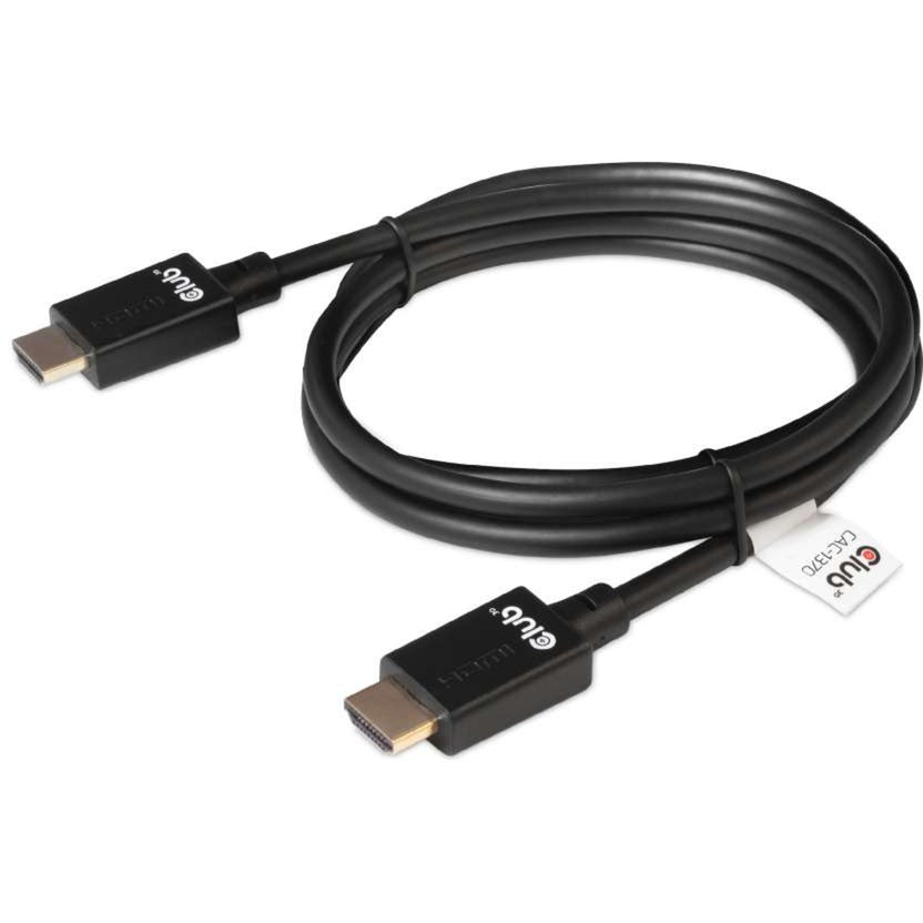 Club 3d ultra high speed hdmi 2.1 cable (black, 1.5 meter, 4k 120hz, 8k 60hz)