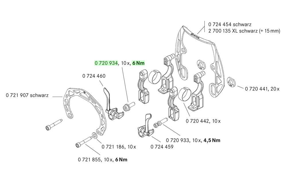 Magura brake mag bolt central adapter