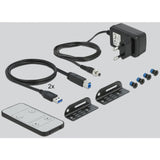Decking Displayp 1.4 KVM Schalter 8k 30hz mam USB 3.0 an