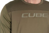 Cube round neck pro tm - mtb long sleeve jersey
