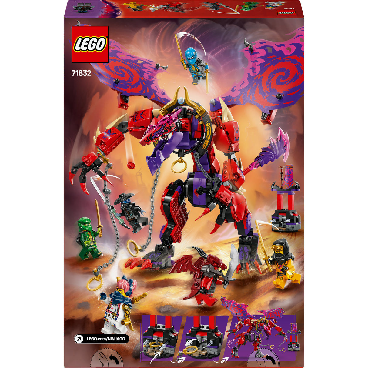 Lego ninjago 71832 hromový drak chaosu