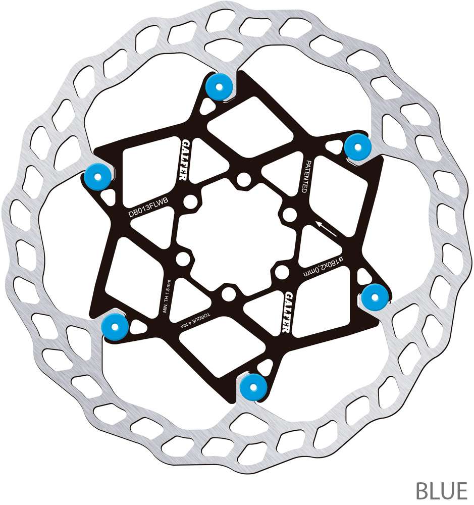 Galfer bike wave® floating v2 mtb 6-bolt brake disc 180mm