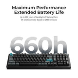 Keychron q5 ultra-m3 8k wireless custom mechanical keyboard (zwart, us lay-out (qwerty), silk pom banana, 96%, rgb, hot swap, 8k, 2.4 ghz | bluetooth 5.2 | usb-c)