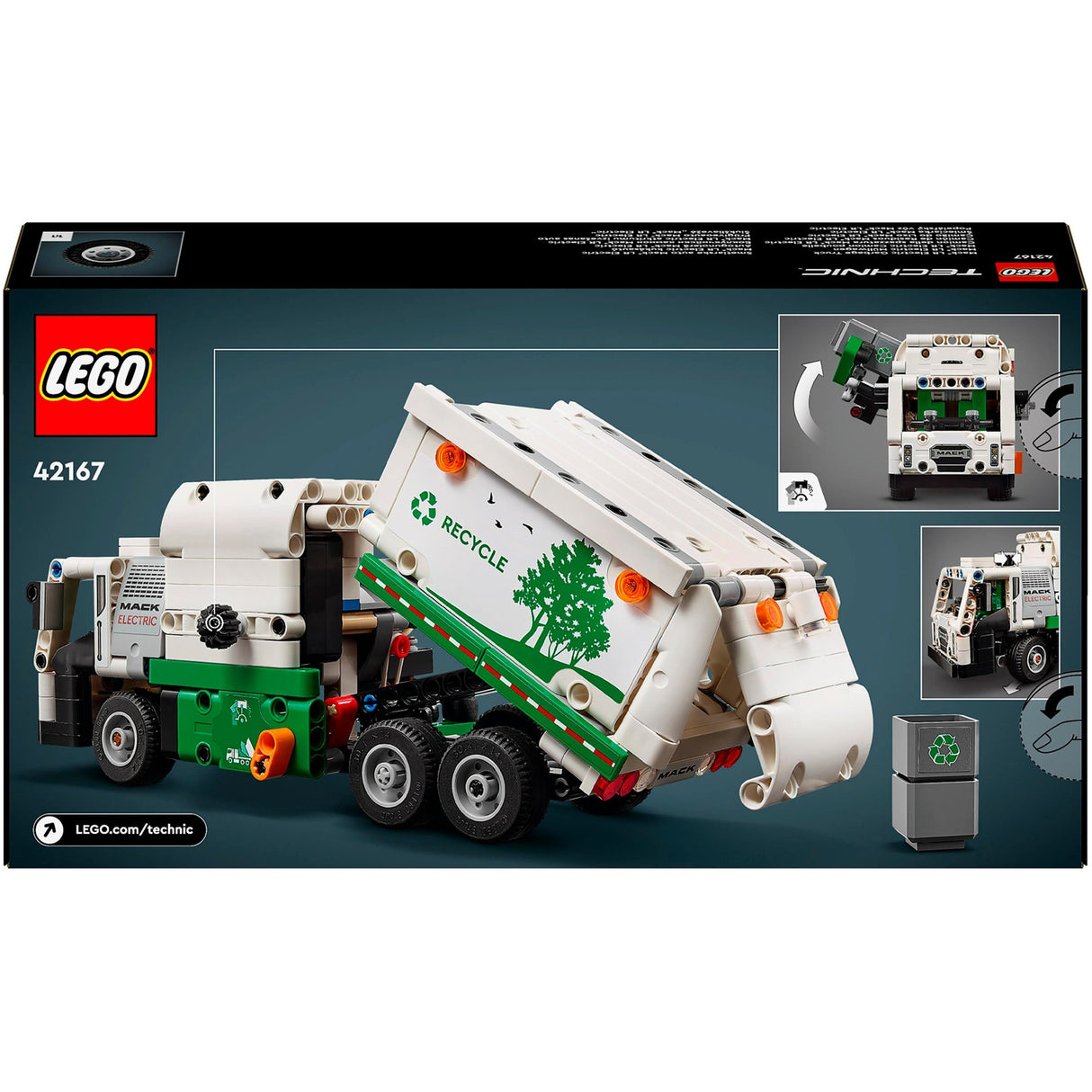 Lego Lego Technik 42167 Mack LR Elektresch Dreckskëscht