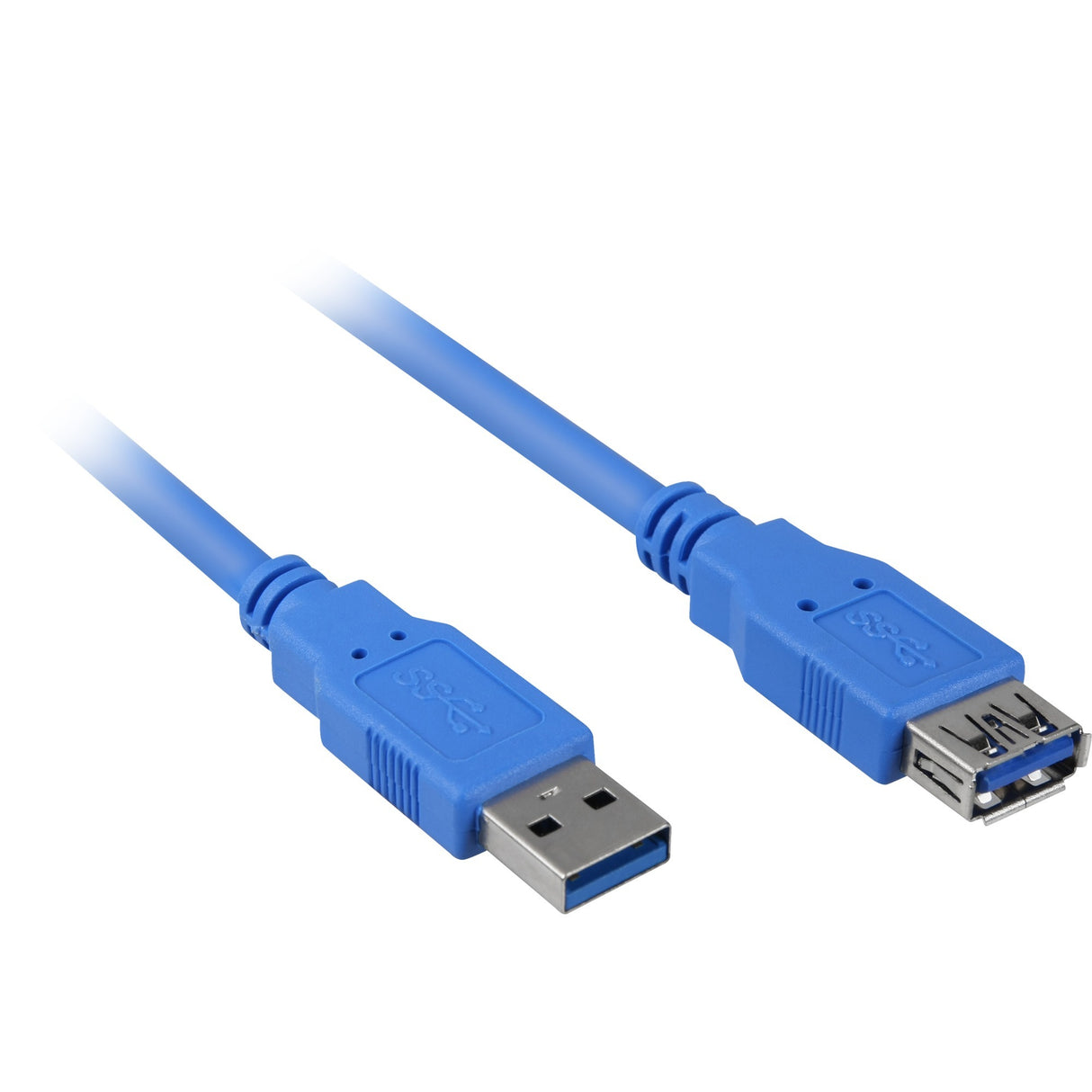 Cabo de extensão Sharkoon USB 3.0 (azul, 1 metro)