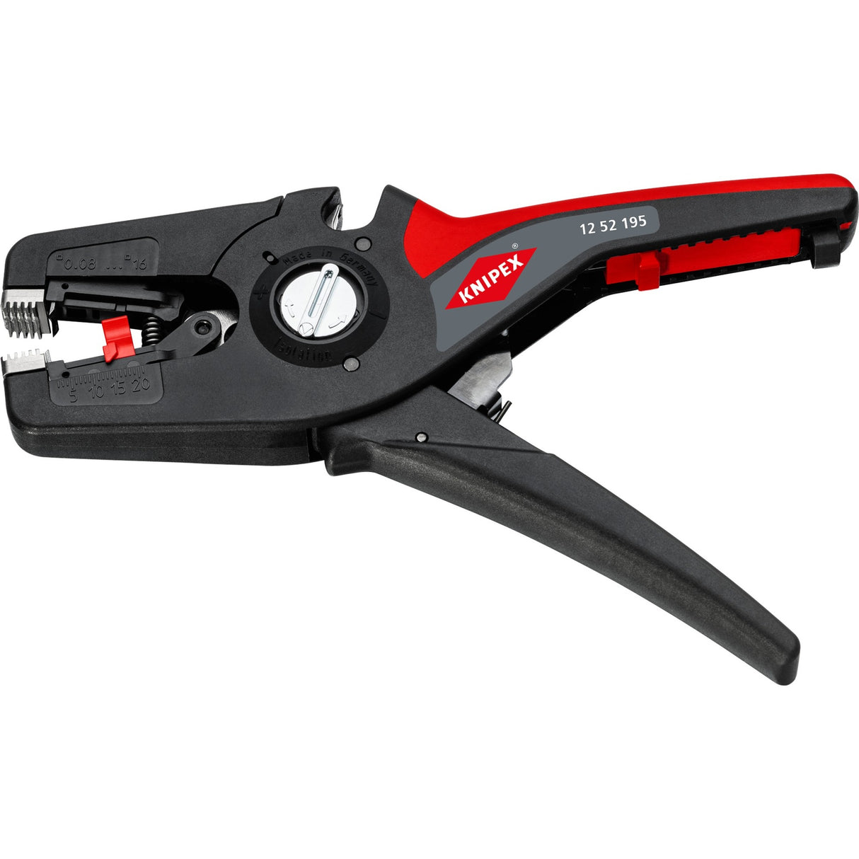 Knipex Automatic Wire Stripper | length 195 mm | 0.08-16 (AWG 28-5) mm² | 1 piece - 12 52 195 - 12 52 195