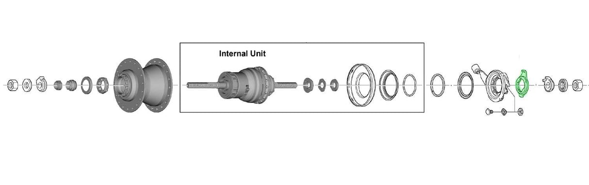 Shimano Y33Z98020 cassette shutter bayonet closure 7V 8V