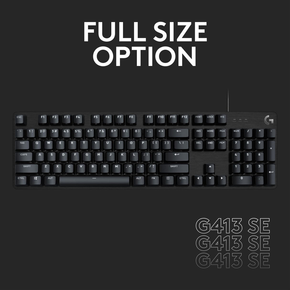 Logitech G413 TKL SE mechaninė žaidimų klaviatūra