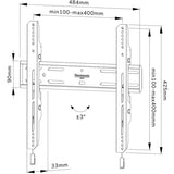 Neomunts wielt WL30s-850bl14 flaach Mauer Support