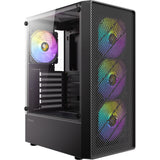Antec ax26 rgb elite midi tårnhus (sort | 3x usb-a | hærdet glas)