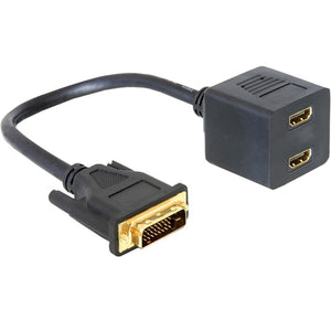 DeLOCK-sovitin DVI 25 2x HDMI