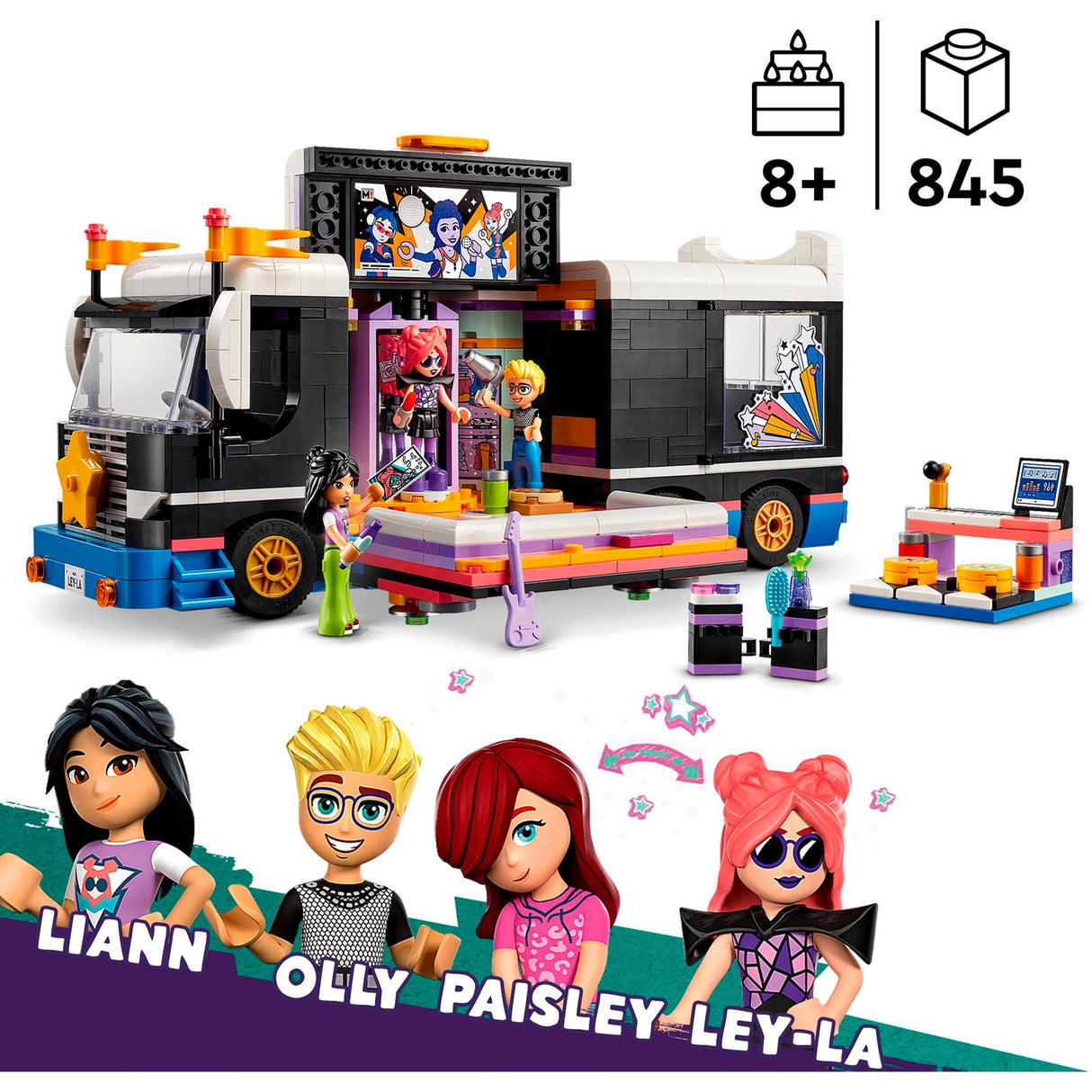 Lego Friends - Pop Star Music Tour Bus Building Toy (42619)