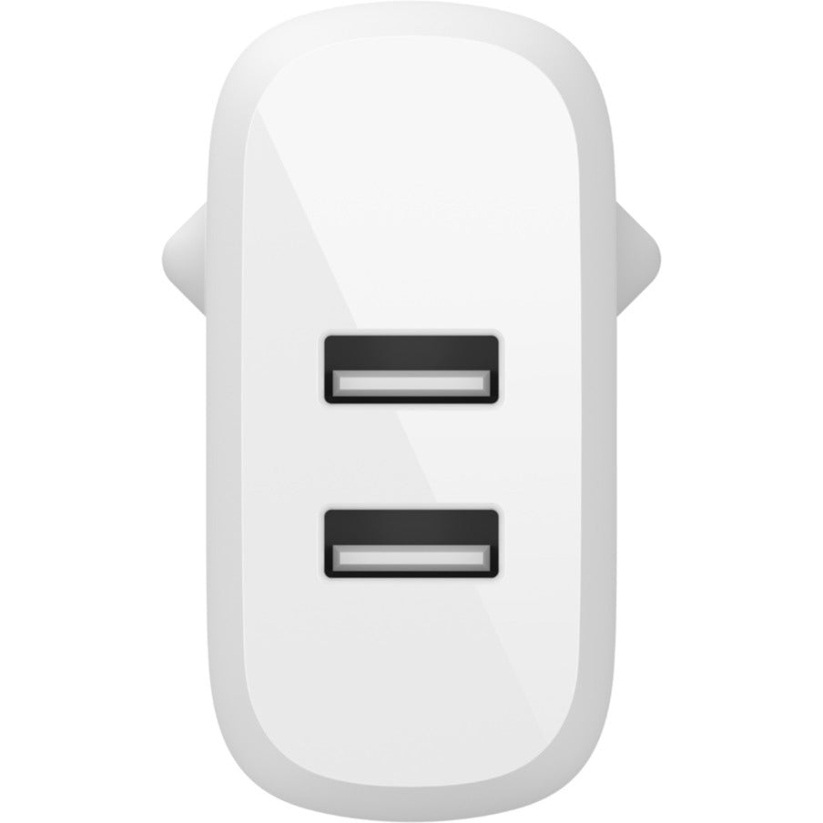 Belkin Boost Charge 2-Port USB-A Wall Charger (White, 24W)
