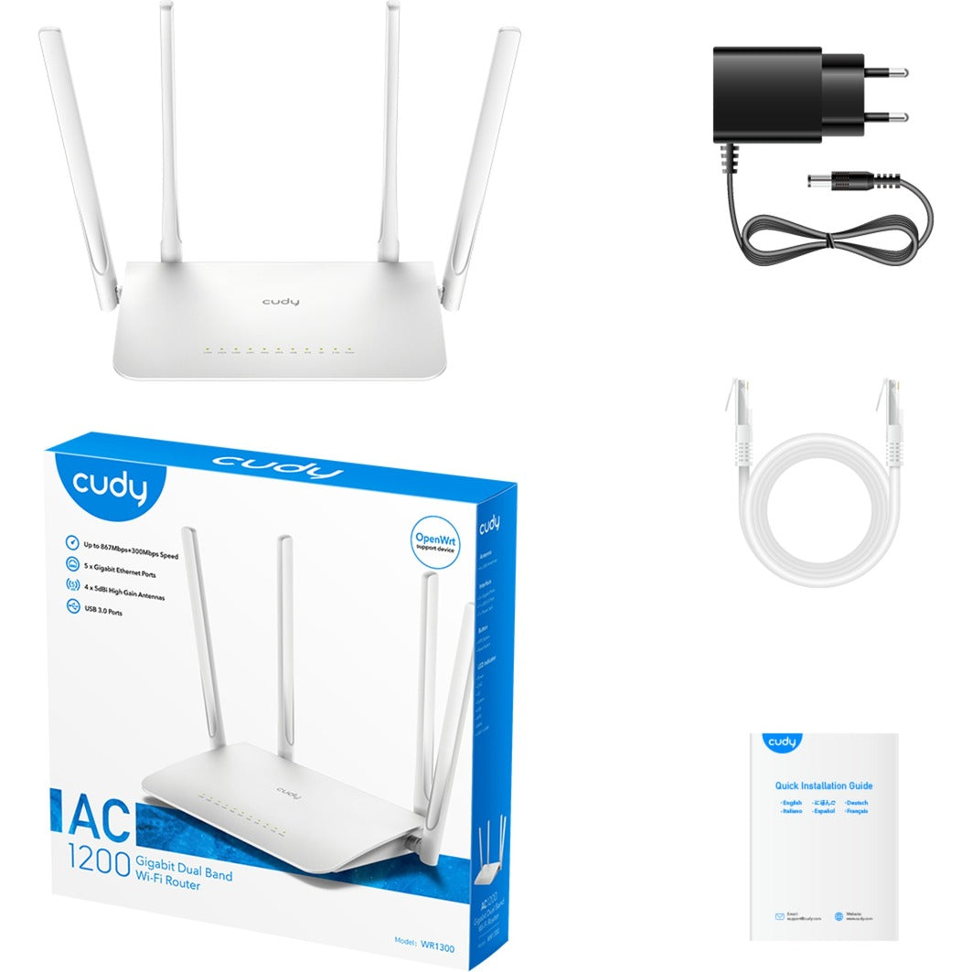 Gigabitový wi-fi mesh router Cudy ac1200